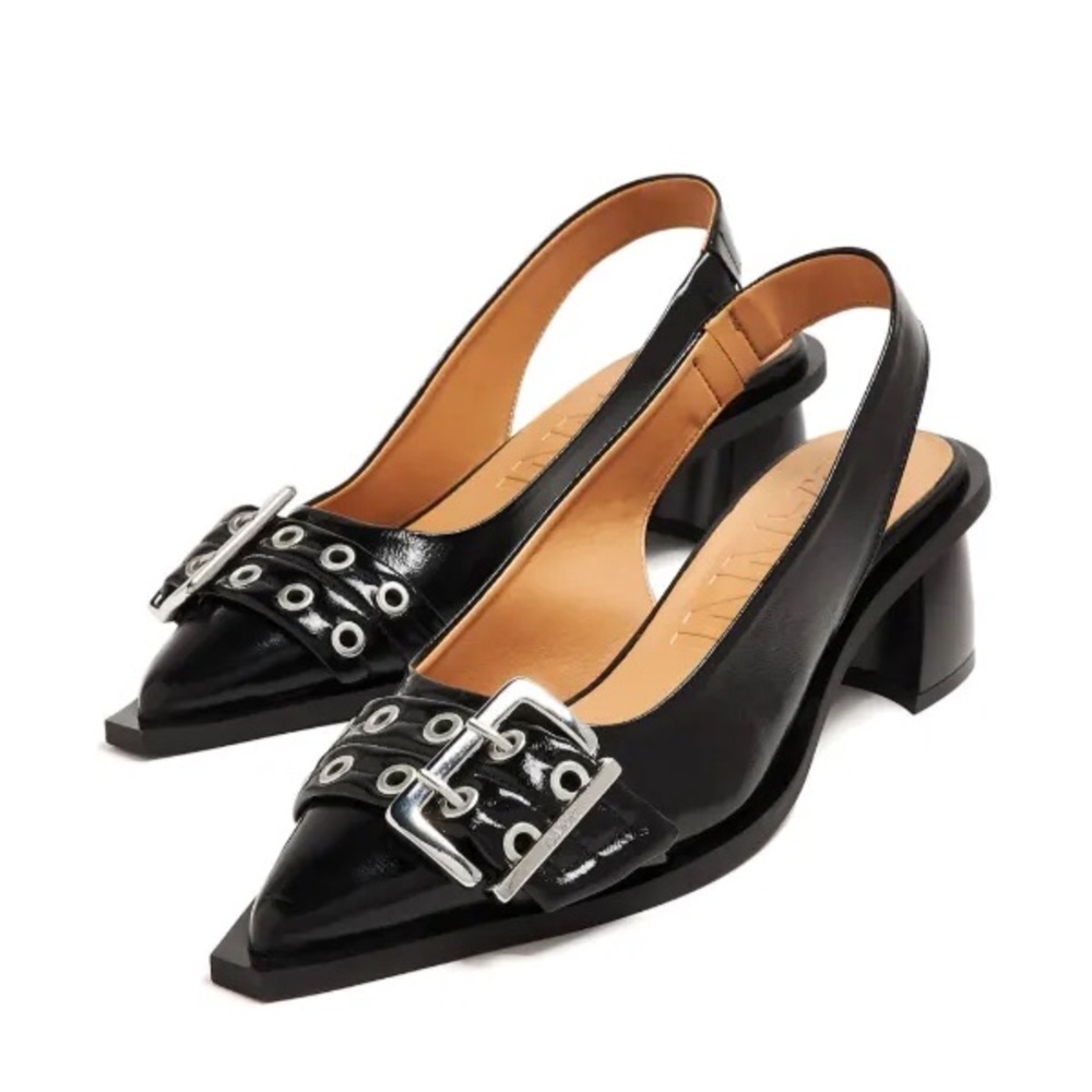 🖤GANNI SLINGBACK BUCKLE HEEL🖤